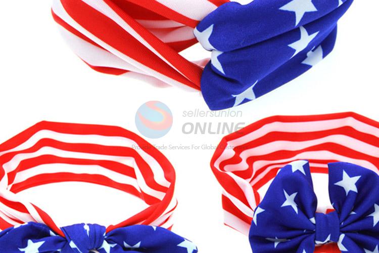 American Flag Elastic Headband