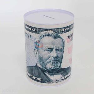 Famous People Pattern Tinplate Money Box