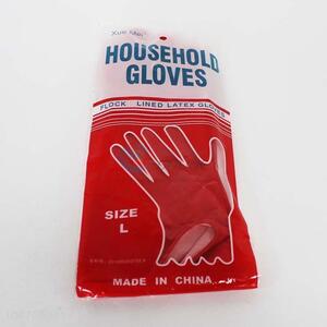 Red Color Size L Latex Gloves for Cleaning