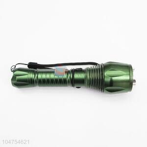 China Factory Green Color Aluminum Alloy Super Flashlight with XPE Lamp Bulb and 18650 Battery