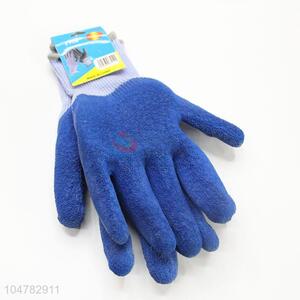 Blue Color Nylon Working Gloves Protective Gloves Safety Gloves