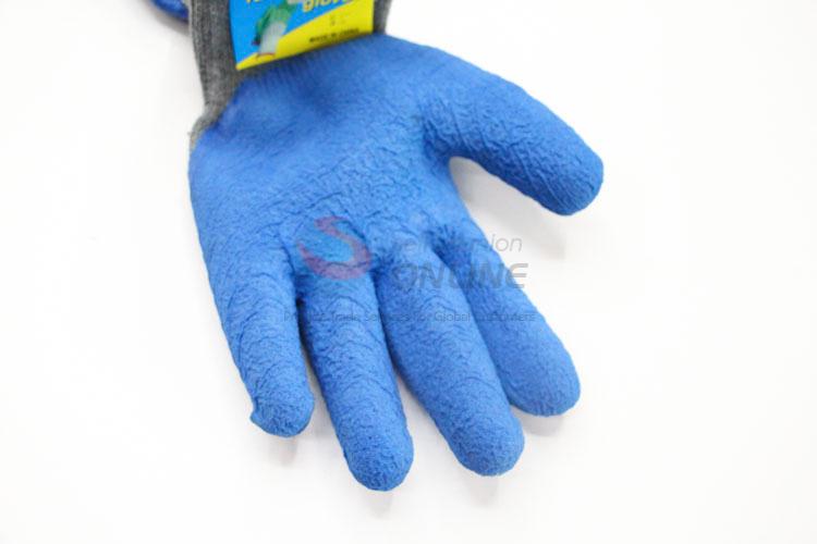 Low Price Blue Color Nylon Working Gloves Protective Gloves Safety Gloves