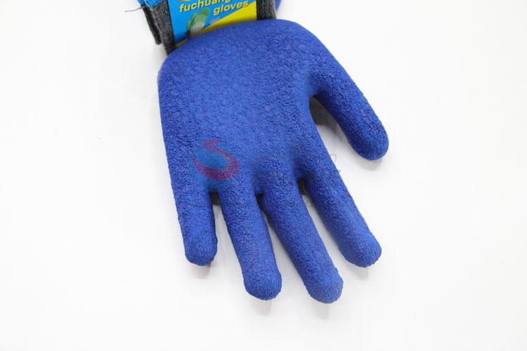 Labor Protection Safety Working Equipment Nylon Blue Color Gloves