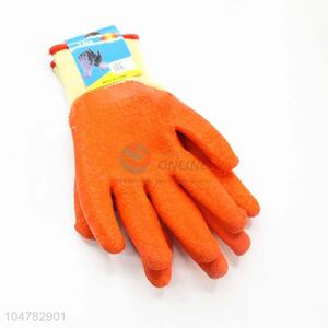Orange Color Nylon Working Gloves Protective Gloves Safety Gloves