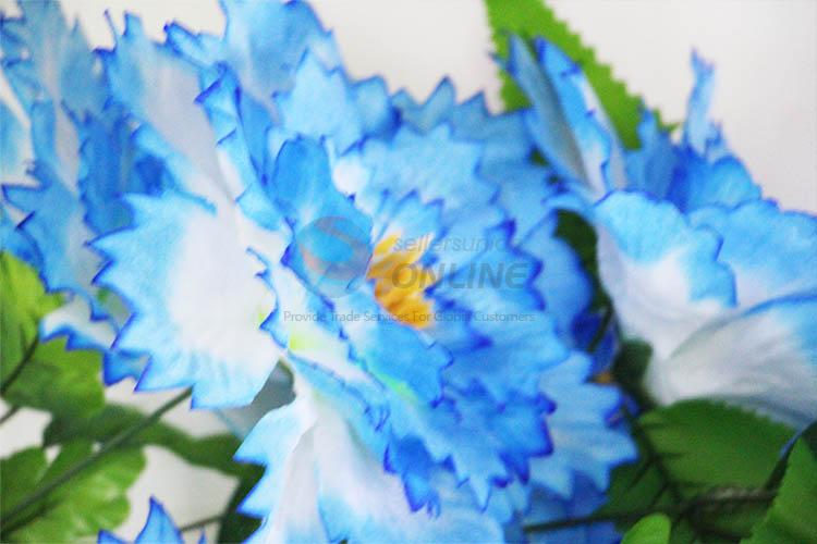 Blue Color Big A Bunch of Artificial Fake Flower Wedding Flower