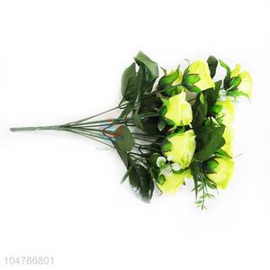 A Bunch of Yellow Color Decorative Valentine's day Fake Flowers