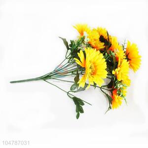 Long Stripe Artificial Yellow Flowers Wedding Party Festival Decoration