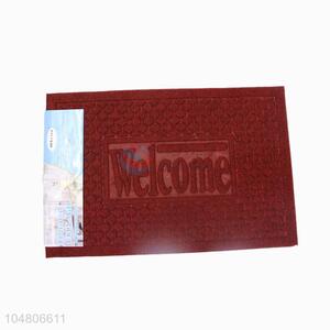 Red Color Home Decorative Floor Mat
