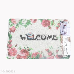 Wholesale Factory Supply drawing door mat with Flower Pattern