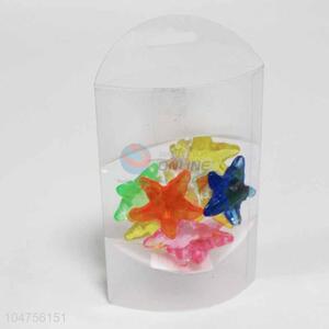 Colorful Starfish Acrylic Crafts Stones Set