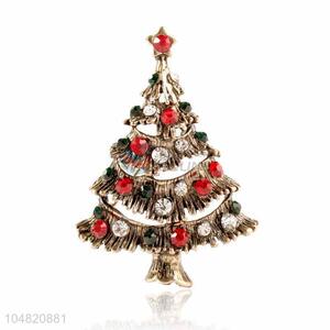 High quality Christams tree shape alloy brooch