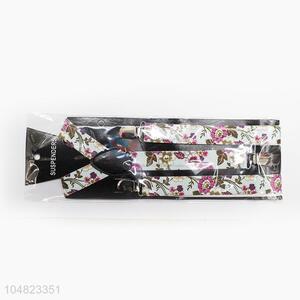 Fancy Design Flower Printing Adult Adjustable Suspenders Fashion Clothes Accessories
