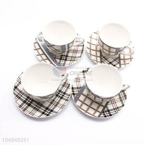 Wholesale Popular 6pcs Ceramic Cup and Dish Set for Home Use