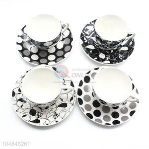 Promotional Wholesale 6pcs Ceramic Cup and Dish Set for Home Use