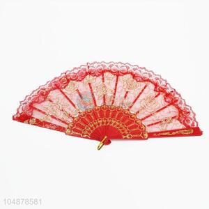 High Quality Beautiful Folding Lace Hand Fan