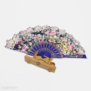 New Design Flower Pattern Folding Hand Fan