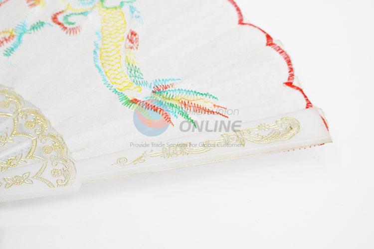 Fashion Dragon Embroidery Pattern Folding Hand Fan
