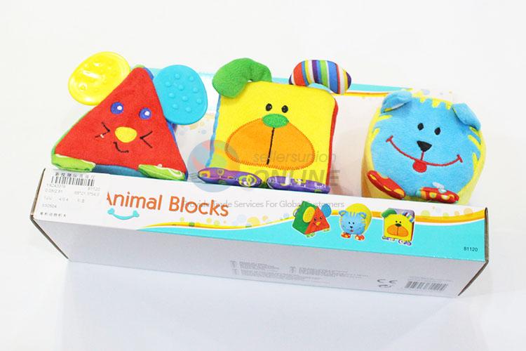 Top quality cheap cute animal block plush toy