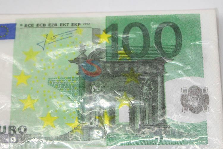 10pcs/Set Euro Printed Paper Napkins Set for Decoration