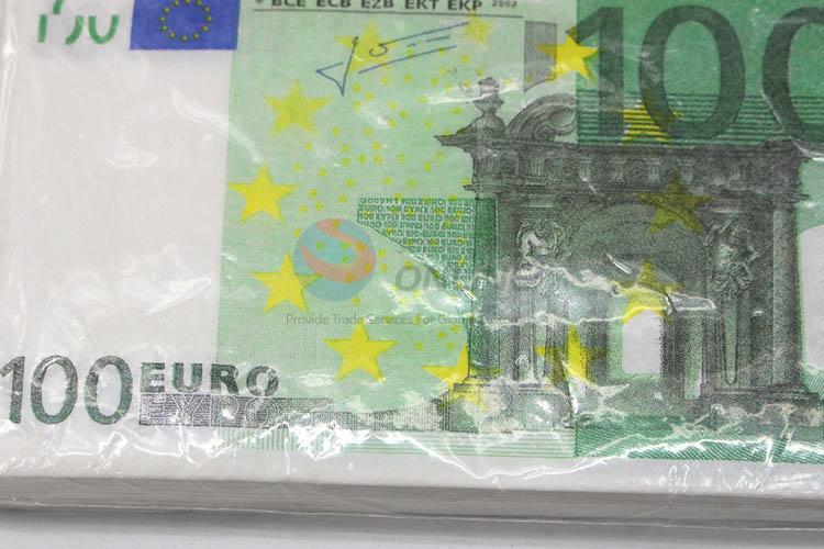10pcs/Set Euro Printed Paper Napkins Set for Decoration