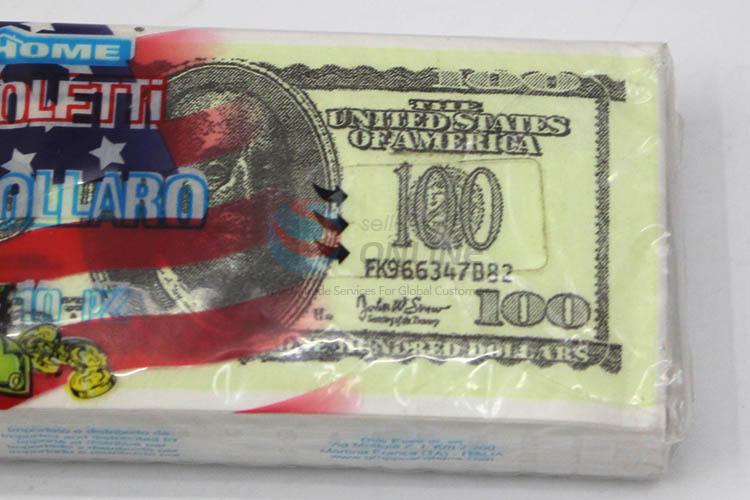 10pcs/Set Dollar Pattern Disposable Paper Napkins for Party