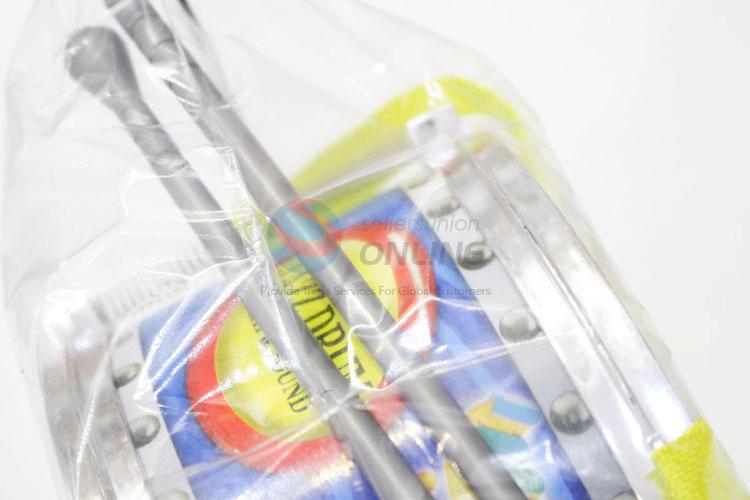 New Arrival Wholesale Lemon Shaped Plastic Simulation Electroplating Drum Toys for Kids