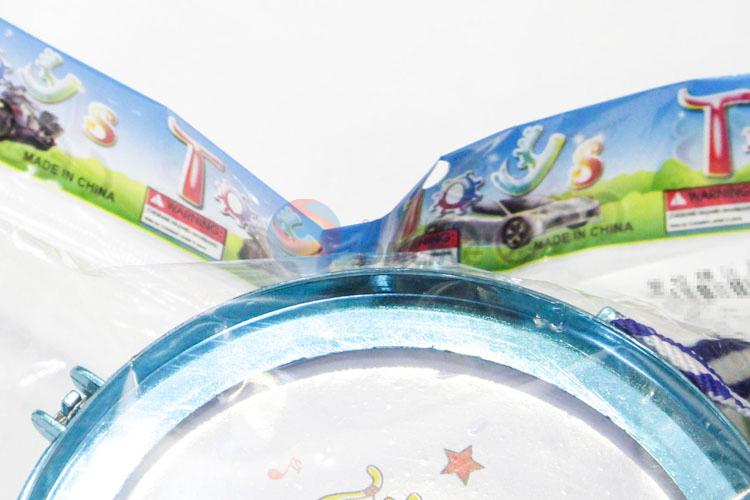 Fashion Style Cute Cartoon Printed Plastic Simulation Electroplating Drum Toys for Kids