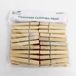 High Quality 40pc Wooden Clothes Pegs
