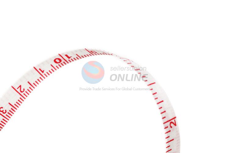 China Factory Price Red Color Soft Tape Measure Sewing Tailor Retractable Ruler Cute Tap Measure