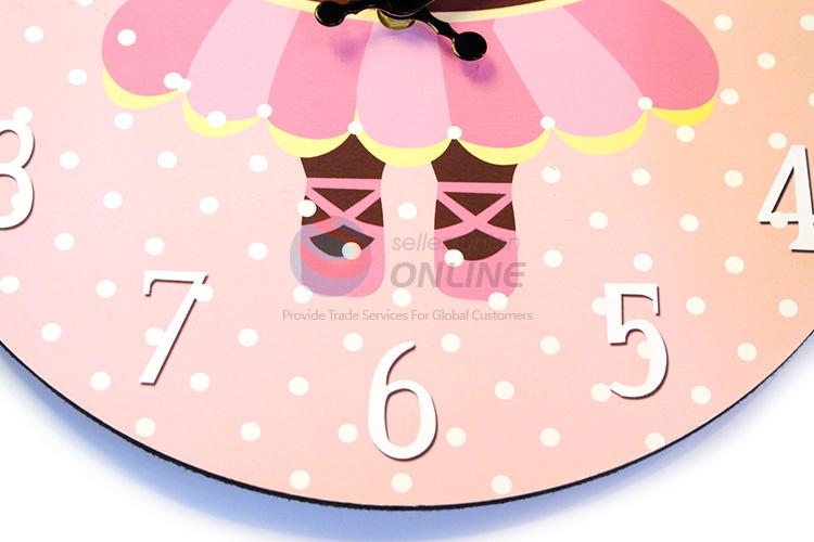 Good quality round printed wall clock for home decor