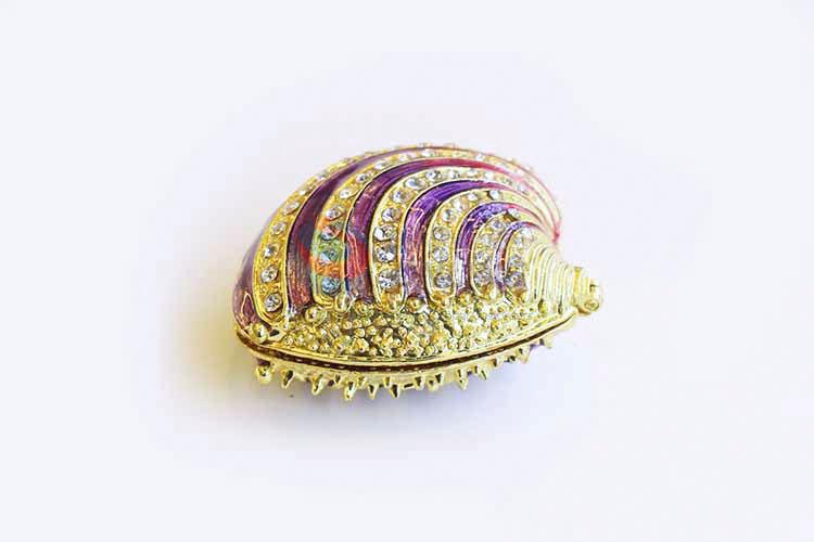 Made In China Wholesale Innovative Shell Shape Jewelry Box