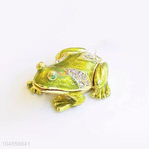 Low Price Frog Shape Trinket Box Animal Boxes For Jewelry
