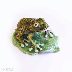 Hot New Products Metal Trinket Frog Shape Jewelry Packaging Jewelry Box