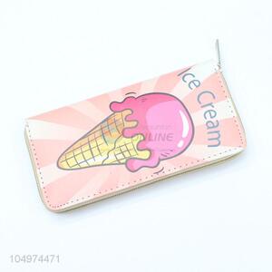 Top Selling Ice Cream Pattern Women Wallets Female Card Holder Long Lady Clutch