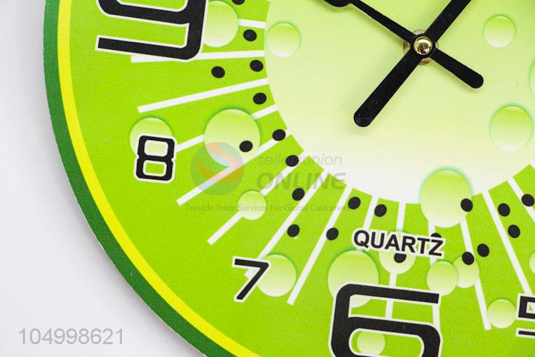 High Quality Round Shaped Glass Wall Clock for Home Decoration