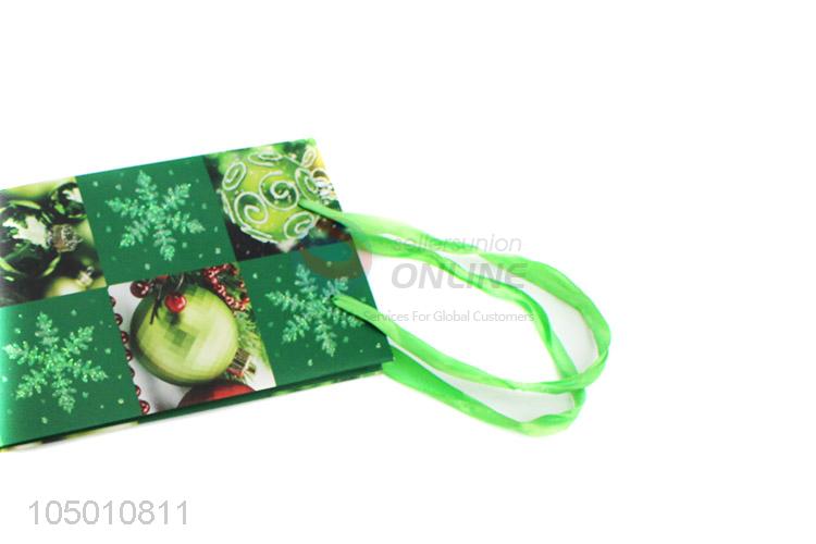 Factory promotional Chirstmas style wine bottle gift bag