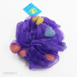 Best High Sales Purpele Color Plastic Bath Ball With Sponge