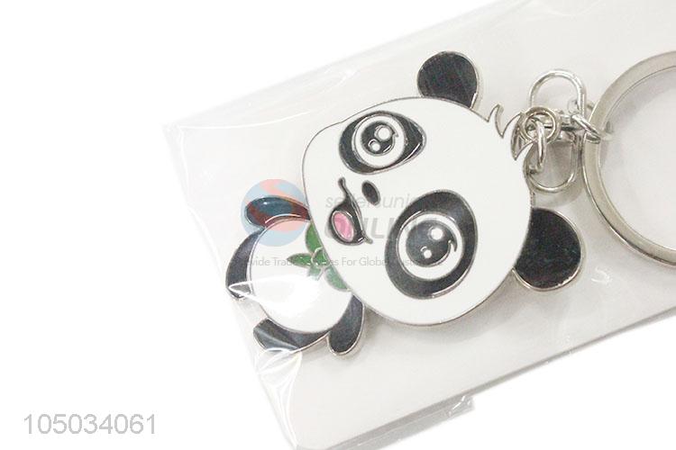 Colorful Creative Panda Design Zinc Alloy Key Chain Portable Key Ring