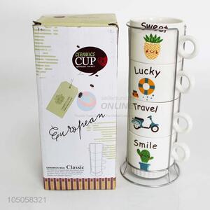 Cheap Price 4PCS Ceramic Cups Set