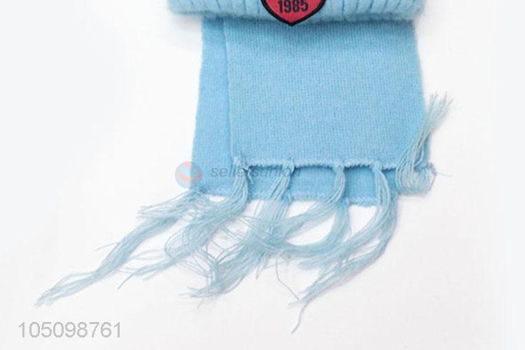 China Hot Sale Boy Winter Knitted Cap and Scarf