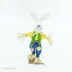 Cartoon Rabbit Shaped Nonwovens Scarecrow Crafts for Kids