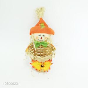Cartoon  Scarecrow Shaped Nonwovens Crafts Mini Basket