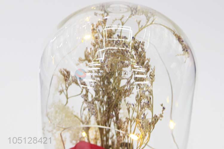 Hot Sales New Style LED Ambient Lamp Preserved Flower Valentine E'S Day  Gift