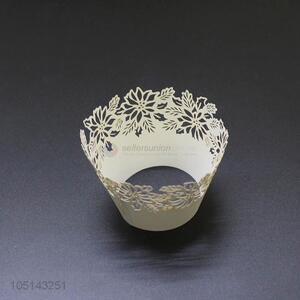 Resonable price laser cut paper cakecup w/o bottom