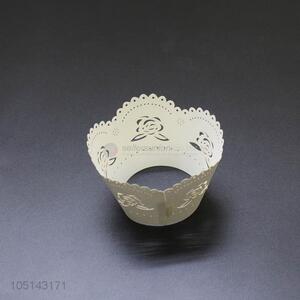 Bottom price laser cut paper cakecup w/o bottom