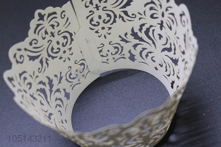 China branded laser cut paper cakecup w/o bottle