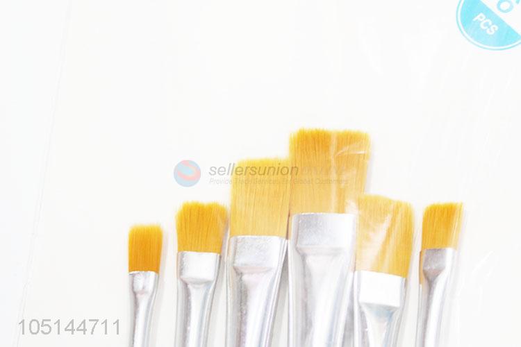 Good Quality 6 Pcs/Set Nylon Hair Painting Brush Set Art Supplies