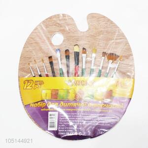 Best Selling Plastic Palette Art Paint Plastic Drawing Tray with Brushes
