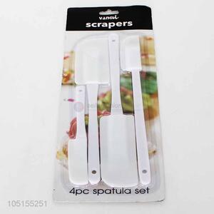 4PC/Set White Color Plastic Butter Knife