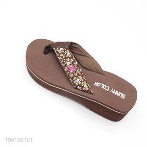 Made In China High Heel Slippers Women Summer Beach Shoes